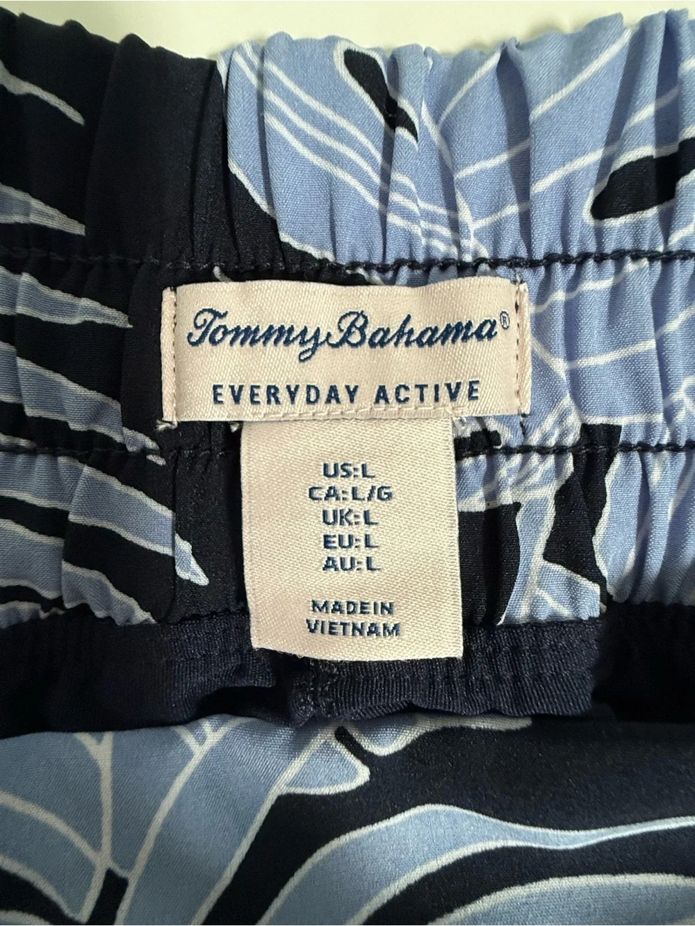 Tommy Bahama Everyday Active Tropical Leaf Pull-On Skort Size Large NWT